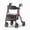 Red#8, variant on Matinal Foldable Rollator Walkers with Seat for Seniors, 350 lb Capacity, 8'' Big Wheels, 6-Position Height, Premium Hybrid Rolling Walker - Aluminum and Carbon Steel (RED),