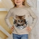 thumbnail image 3 of Ropa para niños de 8 a 14 años, linda camiseta de otoño 2023, informal, con estampado de manga larga, camisetas blancas de moda, ropa para niñas, 3 of 5