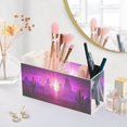 thumbnail image 5 of Desert at Night Landscape Acrylic Pencil Pen Holder Cup 4 Compartments Desktop Organiser 7.87"x2.78"x3.54", 5 of 7