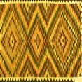 thumbnail image 1 of Ahgly Company Indoor Square Oriental Yellow Traditional Area Rugs, 8' Square, 1 of 4