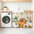 thumbnail image 3 of Thanksgiving Sink Skirt 11"Wx13"L,Dustproof Under Sink Curtain with Self Adhesive Tape,Fall Orange Green Pumpkin Sunflower Leaf Cabinet Curtain Cover for Bathroom Vanity,Kitchen Cabinet Storage Shelf, 3 of 9