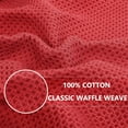 thumbnail image 2 of Simmore Kitchen Towels Set (13x28, 6-Pack) Large Cotton Waffle Dish Towels, Super Soft and Absorbent Dishtowels and Rugs, Red, 2 of 6