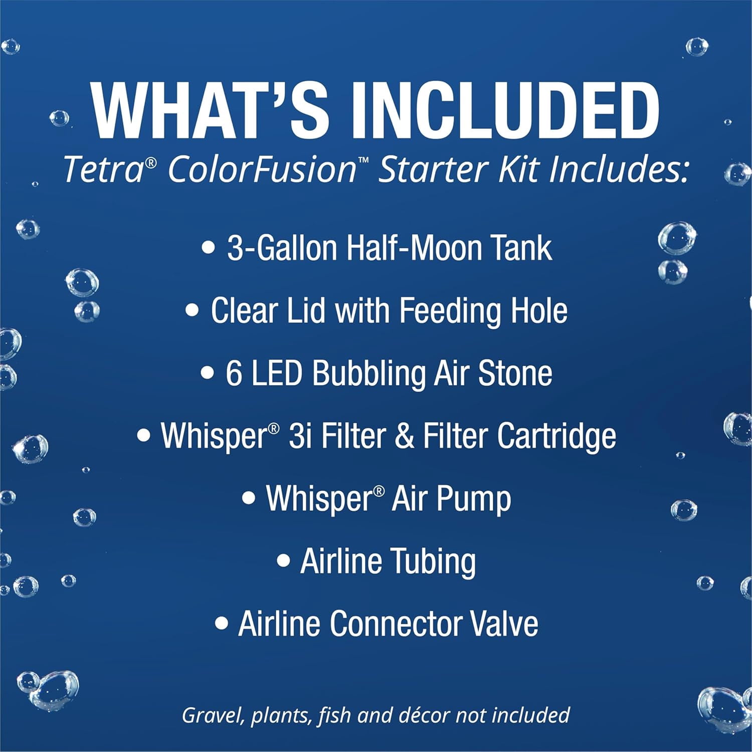3 Gallon Small Fish Tank, Aquarium Starter Kit, with Filter, Air Pump, & Color Changing Light, Half Moon Shape, for Gold Fish & Betta