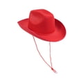 thumbnail image 2 of Decoración del sombrero de vaquero occidental Decoración de disfraces de adultos para la fiesta del festival de música Fiesta Rojo, 2 of 8