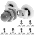 thumbnail image 1 of 8 Pcs Roulettes Doubles pour Porte Coulissante d'Enceinte de Douche en Plastique, Roulettes de Remplacement, 1 of 5