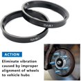 thumbnail image 4 of HUGFEGWE Car Hub Centric Rings 72.6-60.1 mm Set of 4 ABS Plastic Hub Rings CA919-123608, 4 of 6