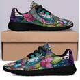 thumbnail image 3 of Hippie Peace Sign EaStr Day Peace Love EaStr Joy Shoes Sneakers Black Size 6, 3 of 7