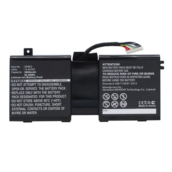 Batteries N Accessories BNA-WB-L4552 Laptops Battery - Li-Ion, 14.8V, 5600 mAh, Ultra High Capacity Battery - Replacement for Dell 02F8K3 Battery
