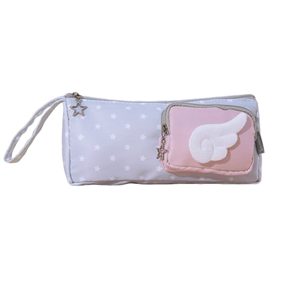 Pencil Case Aesthetic Pencil Bag with Handle High Capacity Pencil Pouches Multi Compartments Zippered Pen Organizer Bag Makeup Pouch Cosmetic Bag for Adults