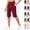 07# Wine, variant on Women's Bermuda Long Shorts 14" Knee Length Capris with Pockets High Waisted Athletic Casual Shorts for Women Light Gray XXL