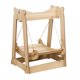 thumbnail image 1 of Hamaca de madera para gatos, cama, tumbona, marco estable, cuerda para rascar, juguete de actividad para mascotas Madera de oído, 1 of 9