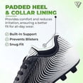 thumbnail image 4 of Vizari Botas de Fútbol USA Stealth para Terreno Firme para Niños: Calzado Deportivo Duradero y Ligero para Niños y Niñas, Blanco/negro, Talla 7, 4 of 6