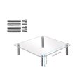 thumbnail image 2 of 1 Set Acrylic Cake Stand Transparent Good Load Bearing High Strength Stable Food Grade Acrylic Cake Display Risers Stand Rack Party Supplies, 2 of 4