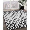 thumbnail image 3 of Ahgly Company Machine Washable Indoor Round Transitional White Smoke Area Rugs, 3' Round, 3 of 7