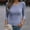 A1_Grey, variant on WTXUE Women Long Sleeve Shirts Rib Knit Slim Fit Tops Basic Tee Going Out Tops Crew Neck Basic Layer High Elastic Undershirt Top Fall Outfits Casual T-Shirt Underscrubs Layer Tee Shirts Black L