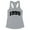 Heather Grey, variant on 1999 College Style Tank Top Fitted Racerback Women's Large White