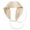 Beige, variant on JULMCOMO Crochet Knit Headbands for Women Boho Floral Hair Bands Adjustable Tie Back Vintage Cottagecore Hair Bandana Khaki
