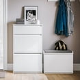 thumbnail image 2 of SoBuy Shoe Cabinet Shoe Rack Shoe Storage Cupboard Organizer Unit FSR165-W, 2 of 8