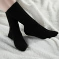thumbnail image 5 of 3-12 Pairs Womens Cotton Classic Casual Solid Black Fashion Crew Socks Size 9-11, 5 of 5