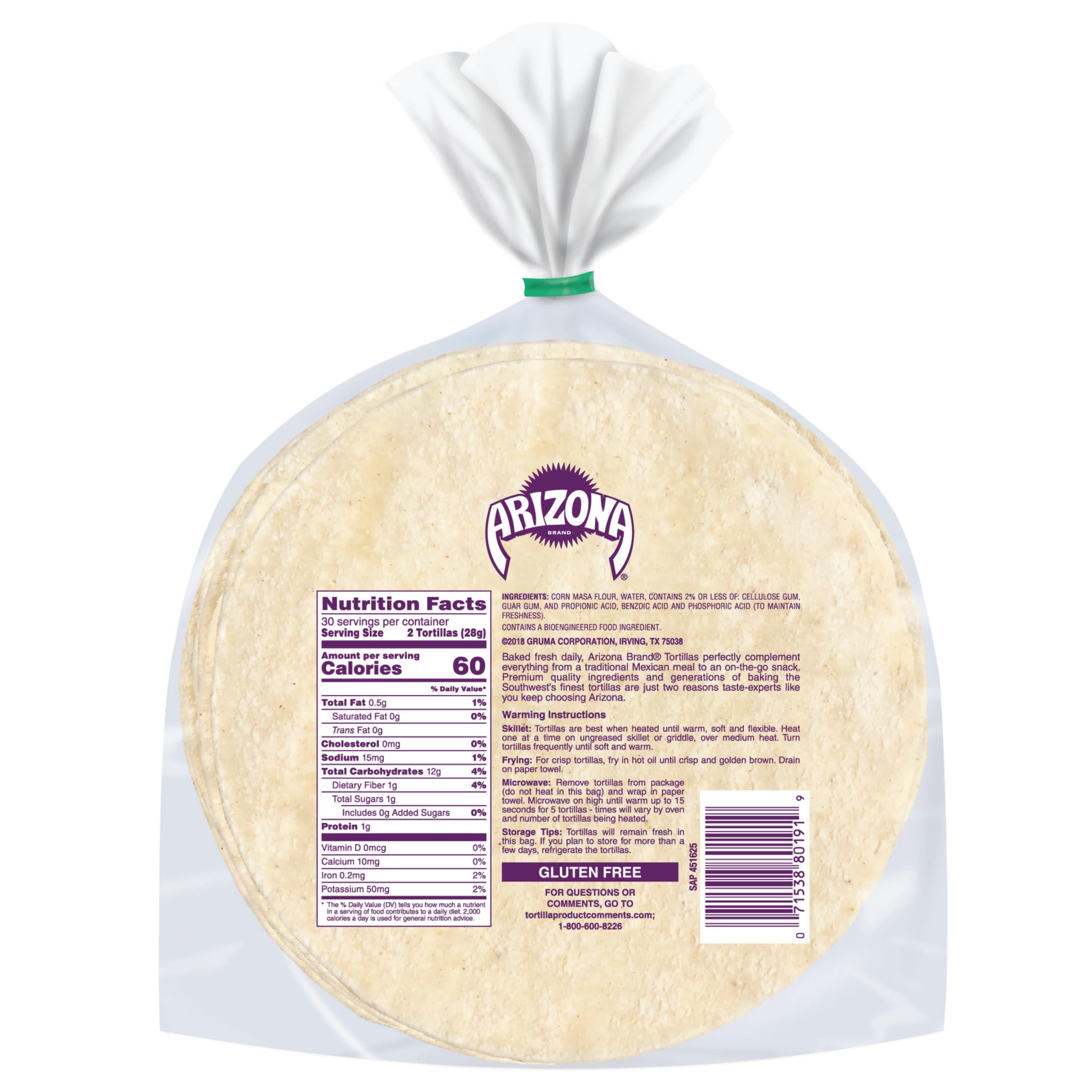 Arizona Family Pack Corn Tortillas, 60 Count