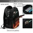 thumbnail image 4 of Bingfone Fiery Dragons Castle Attack for USB Backpack, Multi-compartment Multi-pocket Computer Backpack, Suitable for Travel, Business, Leisure, Unisex, 4 of 7