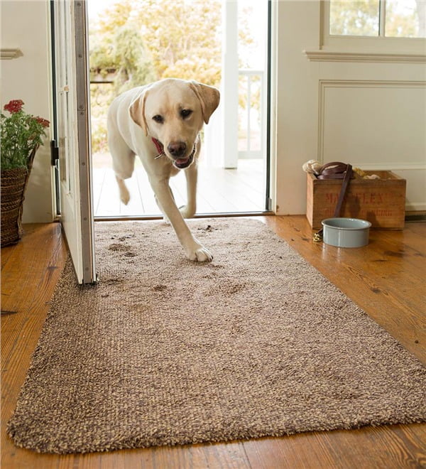 Medium Microfiber Mud Rug Doormat, 19" X 29" by Plow & Hearth®