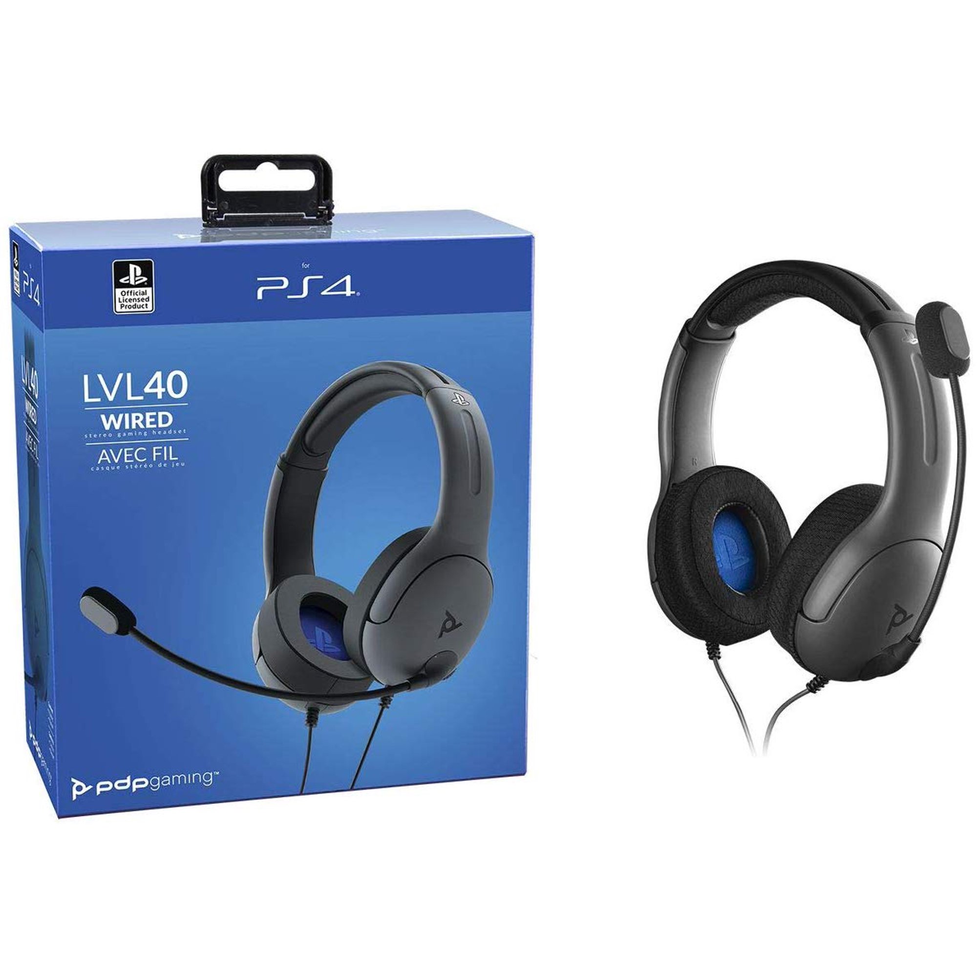 PDP Gaming Lvl40 Wired Stereo Headset - PS4