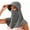 Dark Gray, variant on UPF 99+ UV Block Full Face Sun Shield Hood for Women, Soft Breathable All Round Head Neck Cover with Sun Visor Brim, Summer Cooling Face Mask for Cycling, Fishing, Running, Beach Outdoor Activities