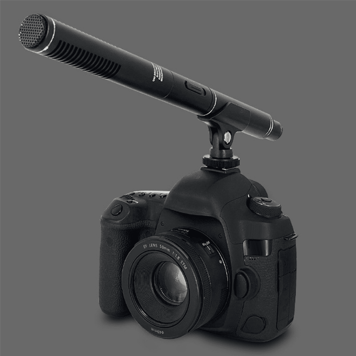 Professional Wireless Condenser Microphone Interview Recording Vlog Live Mic Super-Cardioid for DSLR Camera 3.5mm