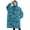 Cartoon Construction Vehicles-1, variant on Oversized Wearable Blanket Hoodie,Black and White Geometric Pattern Sherpa Blanket Hoodie with Super Pockets,Super Warm Fuzzy Pullover for Women & Men