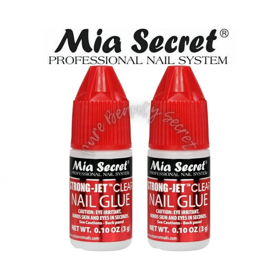 Mia Secret Strong-Jet Clear Nail Glue Drop-on Glue 3g (322) x 2