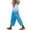 505_Blue, variant on KALE Linen Pants for Women Palazzo Dressy Capris Summer High Waisted Wide Leg Plus Size Capri Lightweight Trousers S 5Xl Women Pants Blue