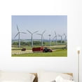 thumbnail image 1 of Wind Turbines and Tractors Wall Mural Decal Sticker, Wallmonkeys Peel & Stick Vinyl Graphic (36 in W x 27 in H, 1 of 4