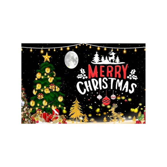 TIELUTT Festive Christmas Garage Banner – Joyful Holiday to Your Garage Flag Sign Pole Christmas Banner for Mantle Wall Flags for Guys Bedroom Bunting Flags Kids Christmas Banner