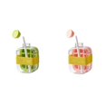 thumbnail image 1 of (2-Pack) Rinsvye 2025 New Vertical Tray Silicone Table Spoon with Lid for Freezer Wine Ice Cubes Cute Easy To Release Tray Quick Filling without Touching Homemade Ice Storage for Whiskey Cocktail Te, 1 of 3