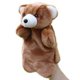 thumbnail image 1 of Adorable oso de zoológico marioneta de mano de peluche amigos animales marionetas educativas muñecos de oso (marrón) BRILLAR Rojo Verde, 1 of 5