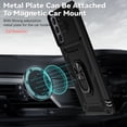thumbnail image 4 of for Samsung Galaxy S21 FE Case, Soft TPU & Hard PC Anti-scratch Sliding Cover Full Protection Ring Stand Rotating Kickstand Holder Magnetic Shockproof Phone Case Cover for Galaxy S21 FE,Black, 4 of 8
