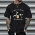 thumbnail image 4 of Male Print Halloween Theme Casual Crewneck Fire Graphic Plus Size Shirt Printed Solid Color Short Sleeve Top, 4 of 6