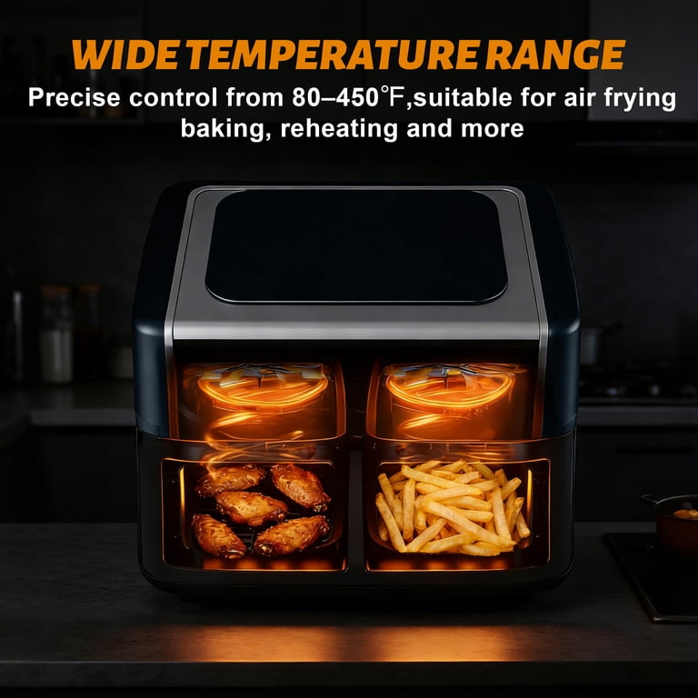 EDX 9QT Dual Basket Air Fryer with Sync Cook photo 4