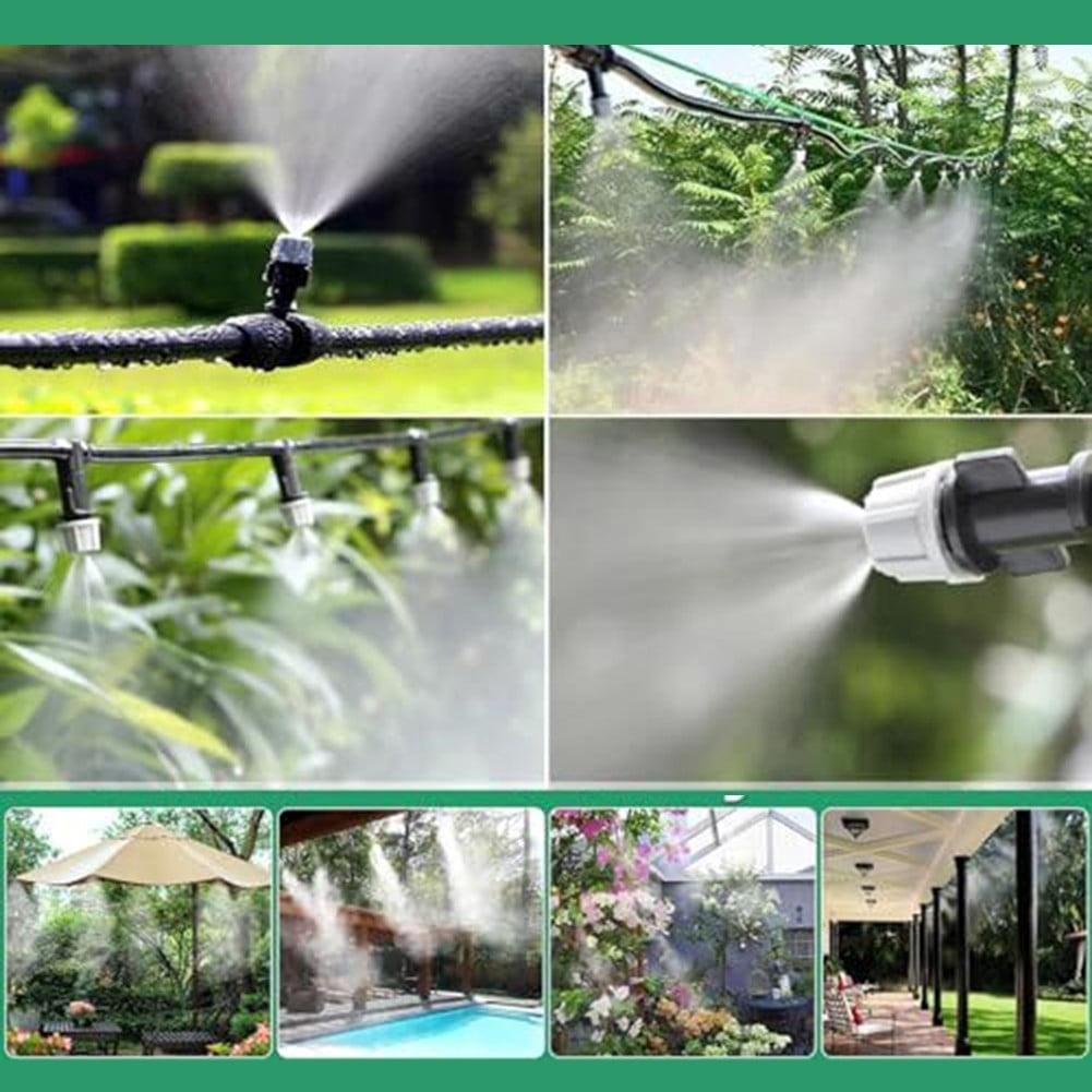 10m Garden Irrigation Hose Kit: Efficient Misting & Drip System for Plants