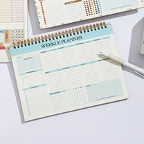 COM1950s B5 Weekly Planner Notebook,Undated Daily Organizer with Spiral Binding,Perfect for Scheduling,To Do Lists,Meal Management and Life Recording