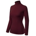 thumbnail image 3 of Made by Olivia Women's Basic Long Sleeve High Turtle Neck Slim Fit Top Shirt, 3 of 4