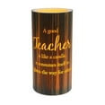 thumbnail image 1 of 6" Led Candle With Saying 'Teacher' Led Candle, 1 of 1