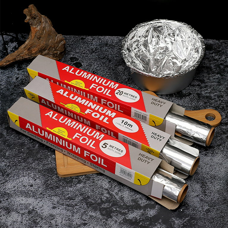 Aluminum Foil, 16.4' Foil Wrapping Paper - Non Stick Tin Foil - Large Aluminum Foil Sheet - Tin Foil for Leftovers, Grilling, Baking, and Cooking