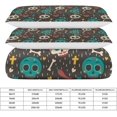thumbnail image 2 of HAHDAXIA Skull Cute Pattern Bedding Solid Comforter Set for All Seasons,3 Pieces(1 Comforter+2 Pillowcases),Soft Microfiber Bedding Set Queen(90"x90"), 2 of 7