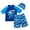 Z1-Blue, variant on Hessimy Boys Swimsuit Short Sleeve Rashguard and Swim Trunks 2 Piece Set(Blue,6)
