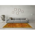 thumbnail image 3 of Ahgly Company Machine Washable Indoor Rectangle Persian Yellow Traditional Area Rugs, 5' x 8', 3 of 4
