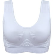 LUXIF 1 Pack Yoga Bras Women's Seamless Low Impact Long Bra Mesh Breathable