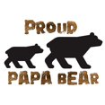 thumbnail image 3 of CafePress - Proud Papa Bear Pajamas - Men's Light Loose Fit Cotton Pajama Set, 3 of 7