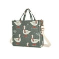 thumbnail image 7 of FORMRS Womens Corduroy Tote Bag Crossbody Shoulder Handbag with Pocket, Winter Goose, 7 of 7